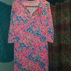 Lilly Pulitzer l/s 100% puma cotton dress